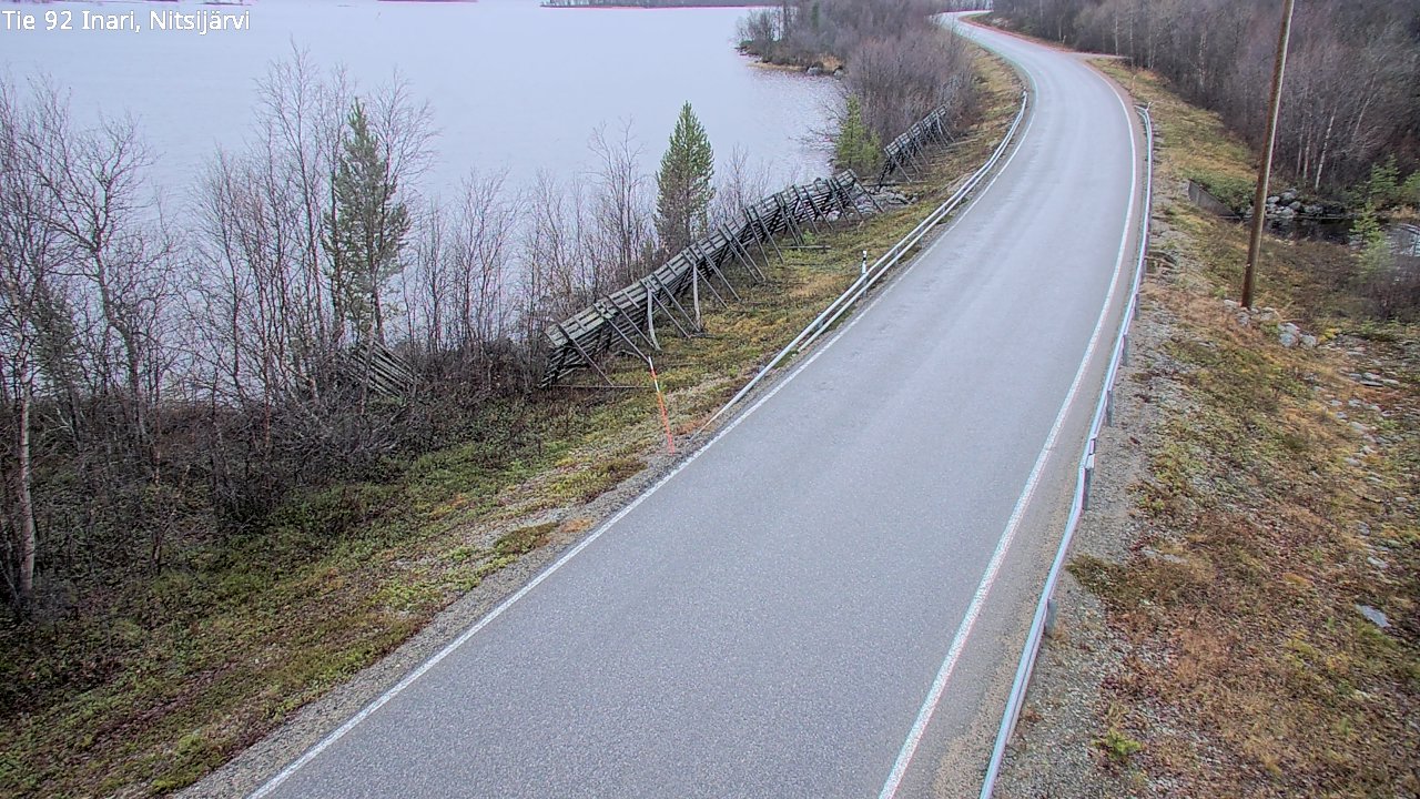 Kelikamerat Kuva Tie 92 Inari, Nitsijärvi, Inari, Lappi
