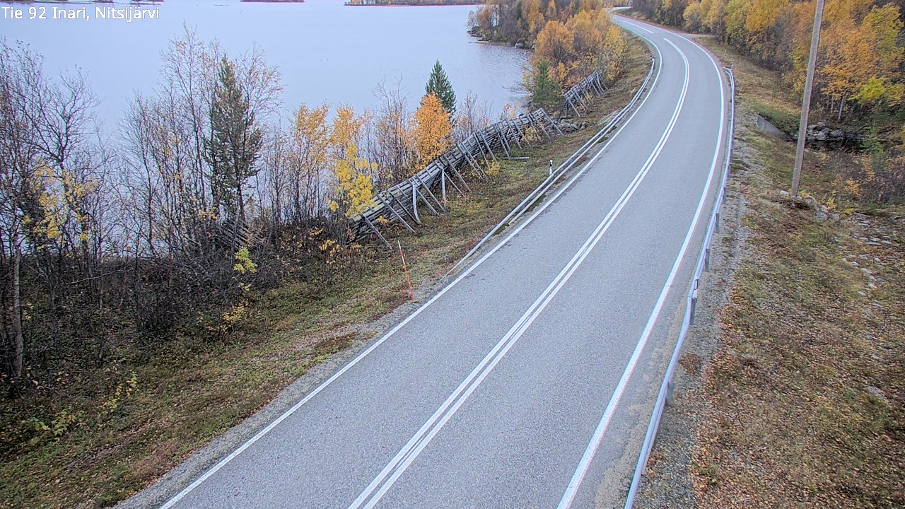 Kelikamerat Kuva Tie 92 Inari, Nitsijärvi, Inari, Lappi