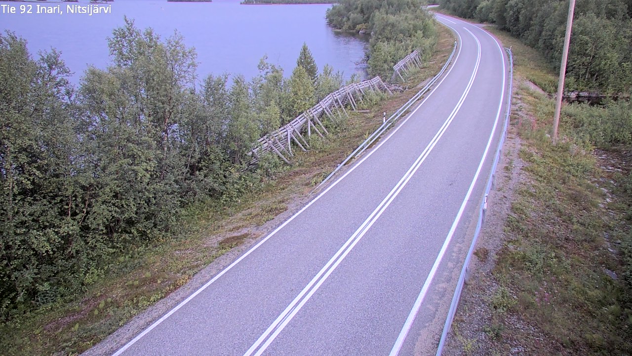 Kelikamerat Kuva Tie 92 Inari, Nitsijärvi, Inari, Lappi