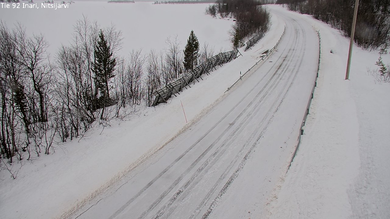 Kelikamerat Kuva Tie 92 Inari, Nitsijärvi, Inari, Lappi