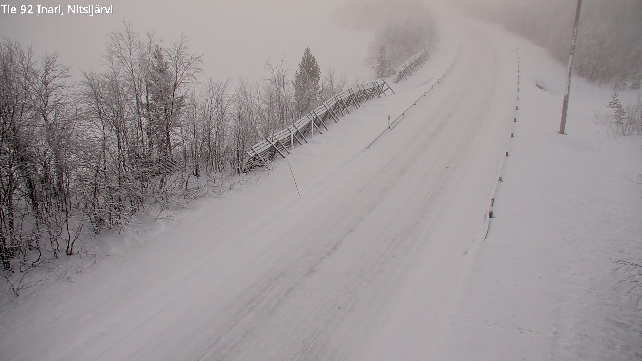 Kelikamerat Kuva Tie 92 Inari, Nitsijärvi, Inari, Lappi