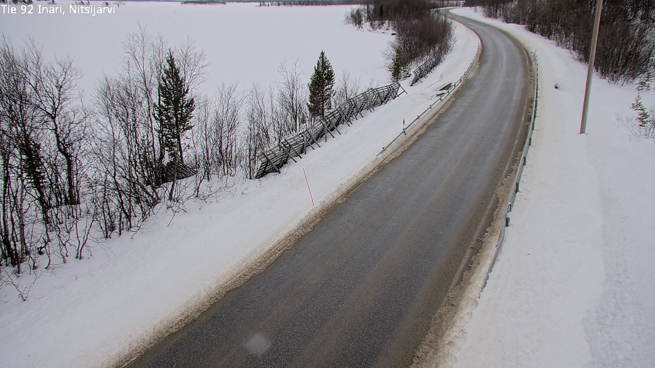 Weather Camera Image Road 92 Inari, Nitsijärvi, Inari, Lappi