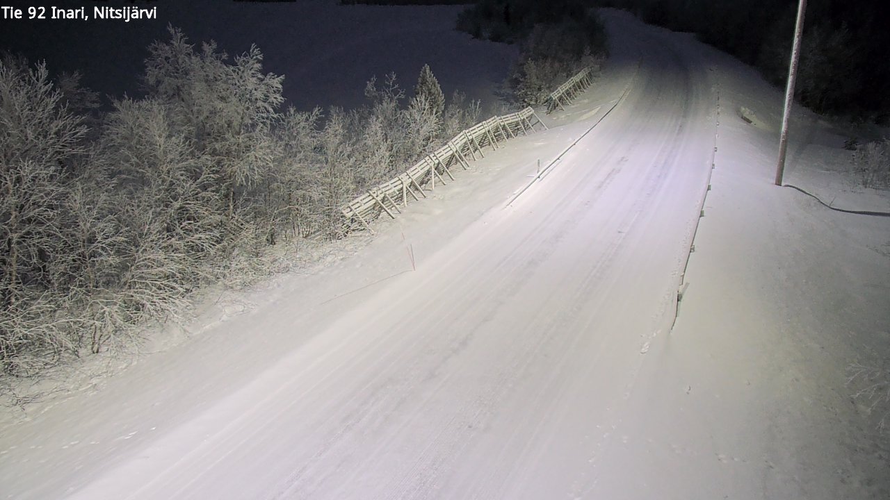 Kelikamerat Kuva Tie 92 Inari, Nitsijärvi, Inari, Lappi