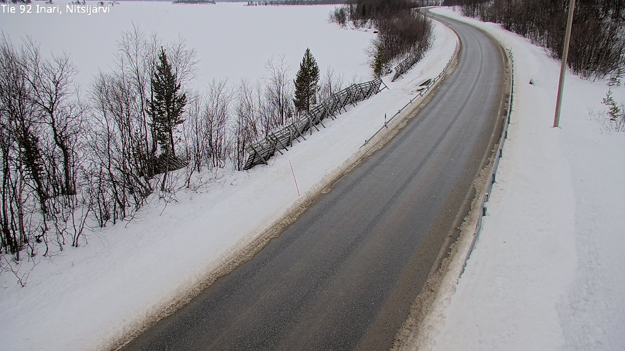 Weather Camera Image Road 92 Inari, Nitsijärvi, Inari, Lappi