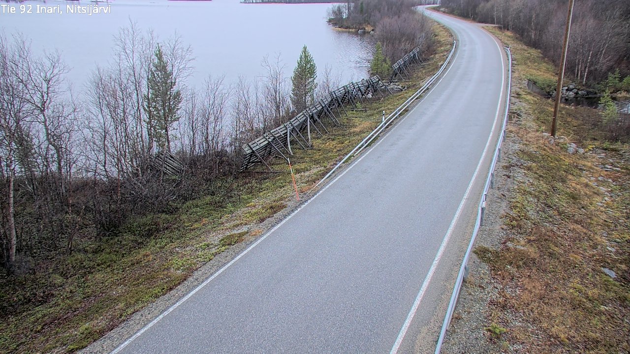 Kelikamerat Kuva Tie 92 Inari, Nitsijärvi, Inari, Lappi