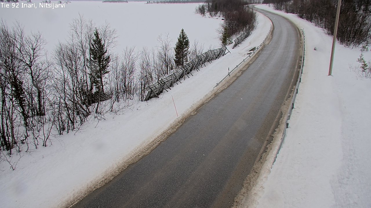 Weather Camera Image Road 92 Inari, Nitsijärvi, Inari, Lappi