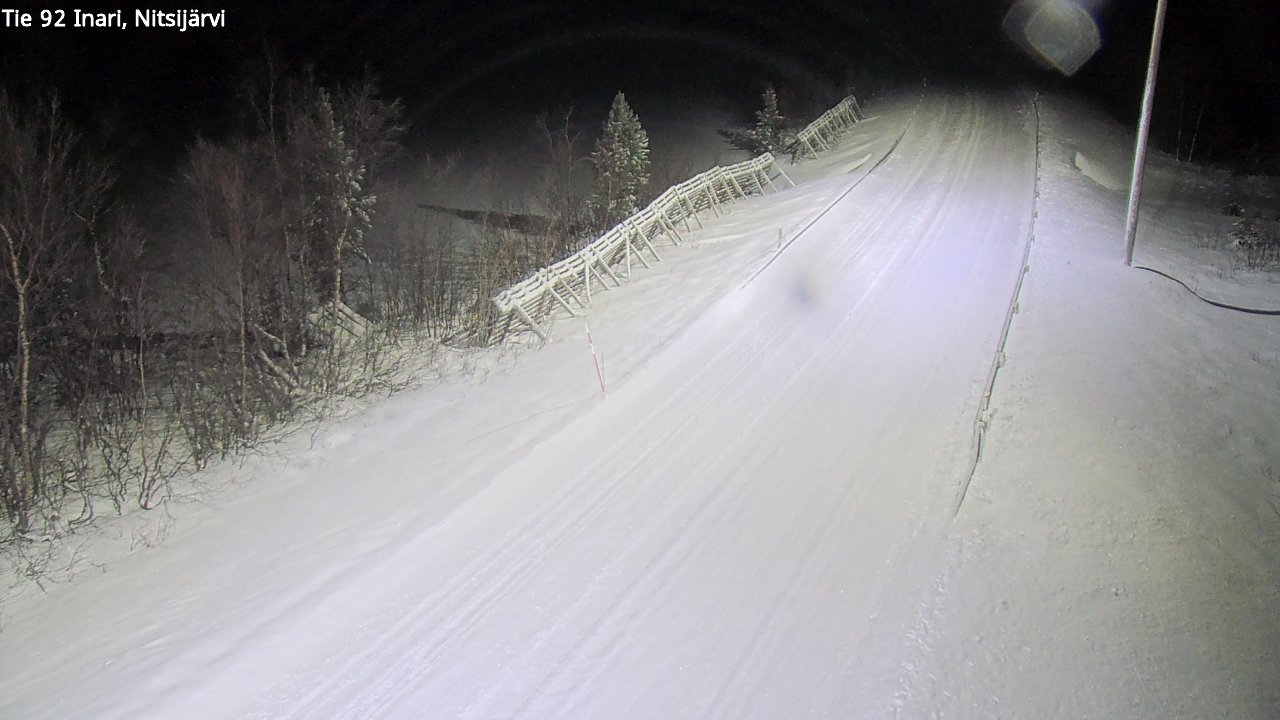 Weather Camera Image Road 92 Inari, Nitsijärvi, Inari, Lappi