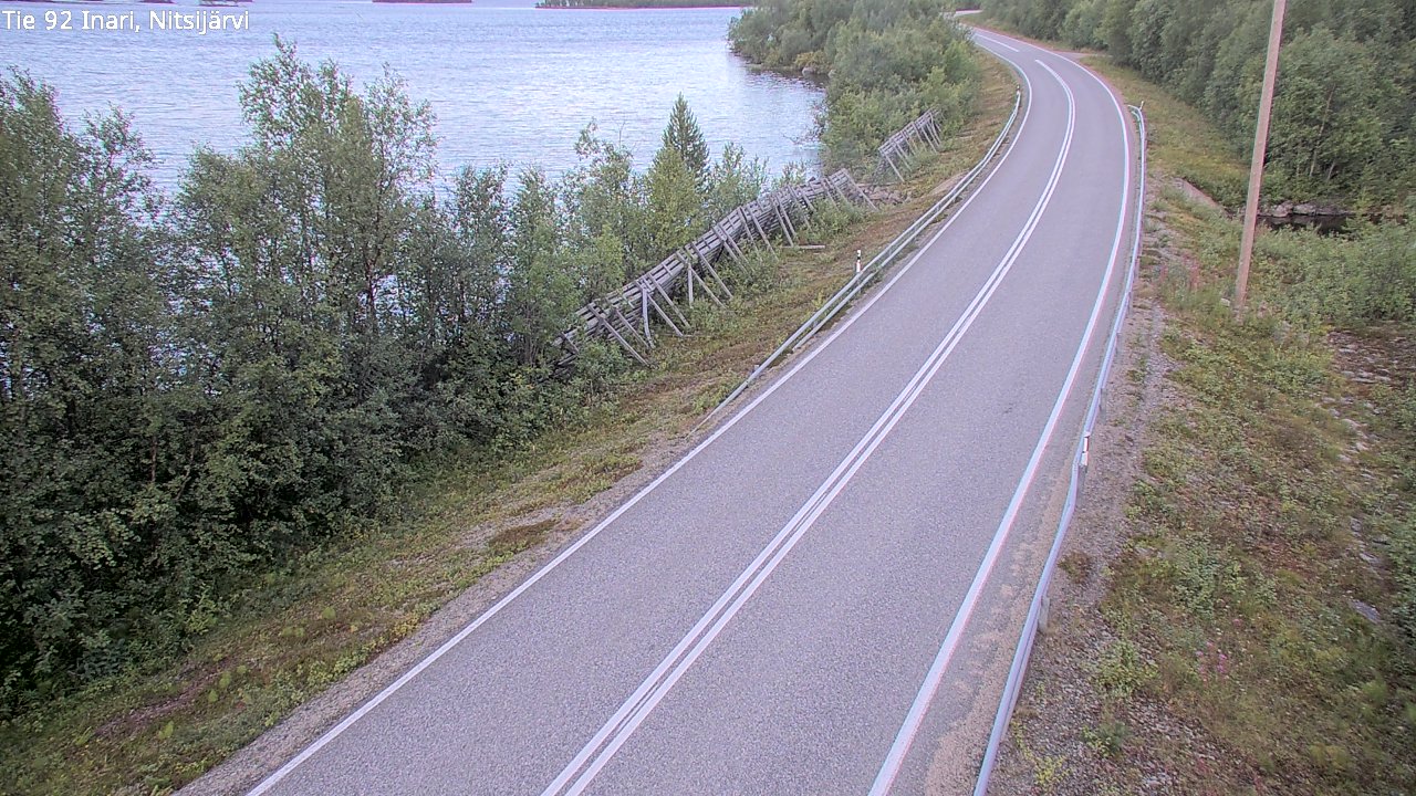 Kelikamerat Kuva Tie 92 Inari, Nitsijärvi, Inari, Lappi