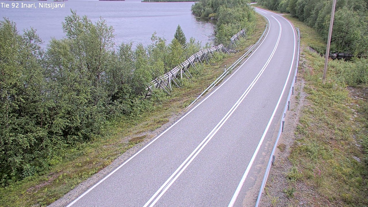 Kelikamerat Kuva Tie 92 Inari, Nitsijärvi, Inari, Lappi