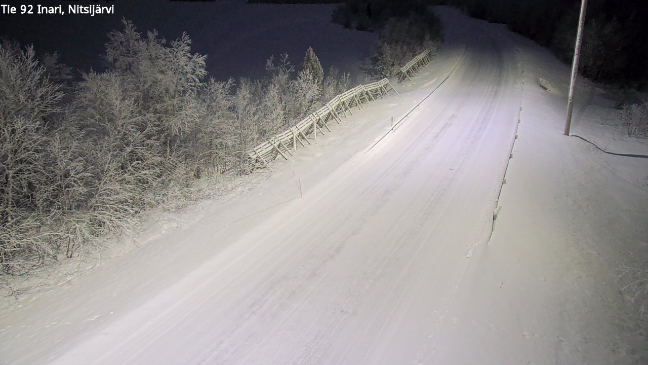 Kelikamerat Kuva Tie 92 Inari, Nitsijärvi, Inari, Lappi