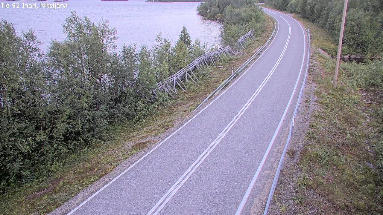 Kelikamerat Kuva Tie 92 Inari, Nitsijärvi, Inari, Lappi