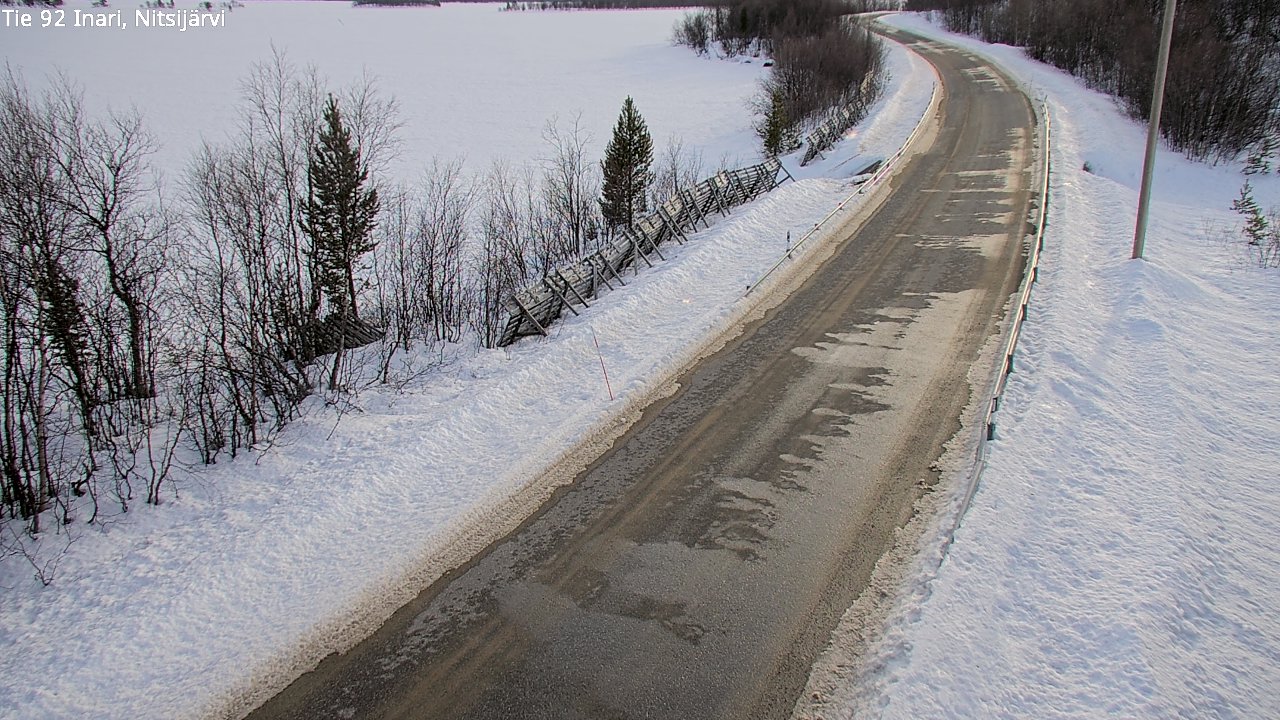 Kelikamerat Kuva Tie 92 Inari, Nitsijärvi, Inari, Lappi