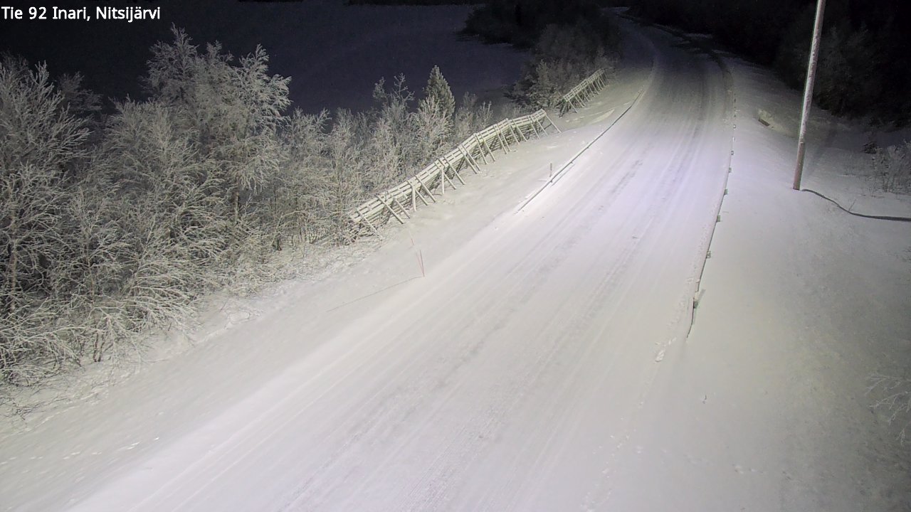 Kelikamerat Kuva Tie 92 Inari, Nitsijärvi, Inari, Lappi