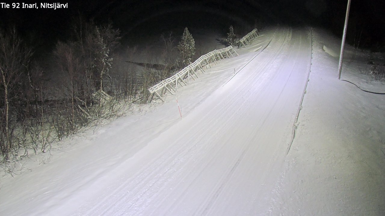 Weather Camera Image Road 92 Inari, Nitsijärvi, Inari, Lappi