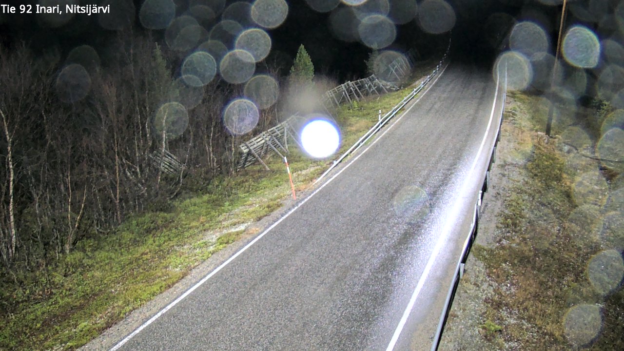 Kelikamerat Kuva Tie 92 Inari, Nitsijärvi, Inari, Lappi