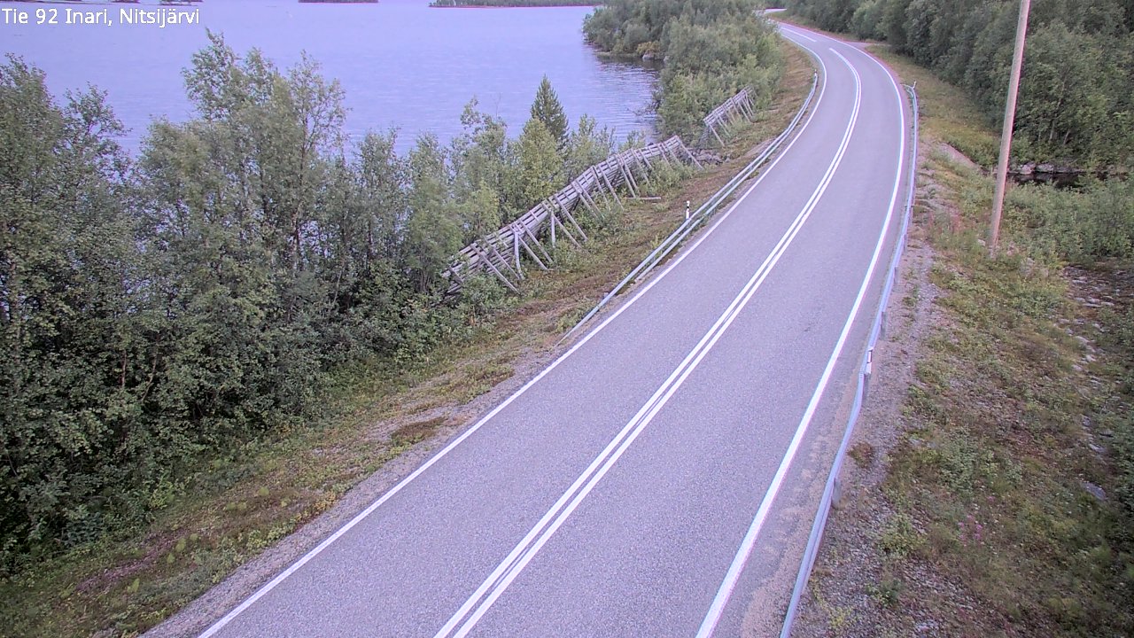 Kelikamerat Kuva Tie 92 Inari, Nitsijärvi, Inari, Lappi