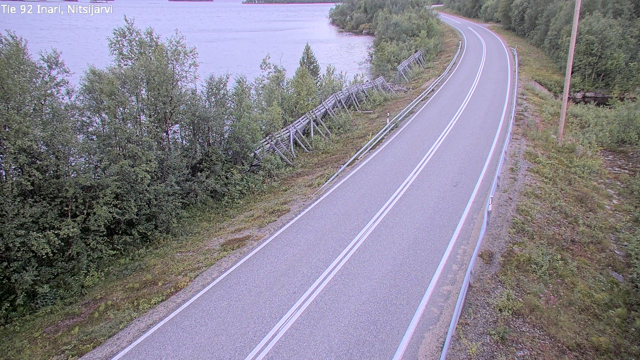 Kelikamerat Kuva Tie 92 Inari, Nitsijärvi, Inari, Lappi