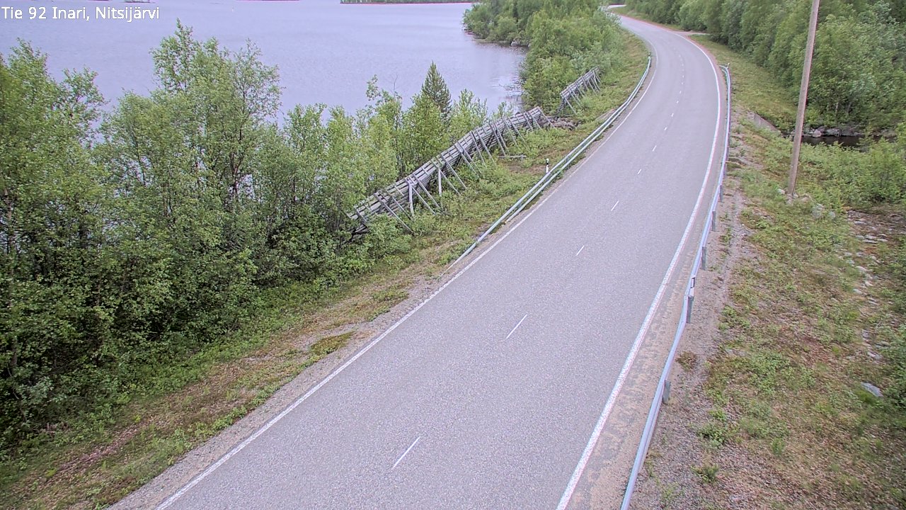 Kelikamerat Kuva Tie 92 Inari, Nitsijärvi, Inari, Lappi