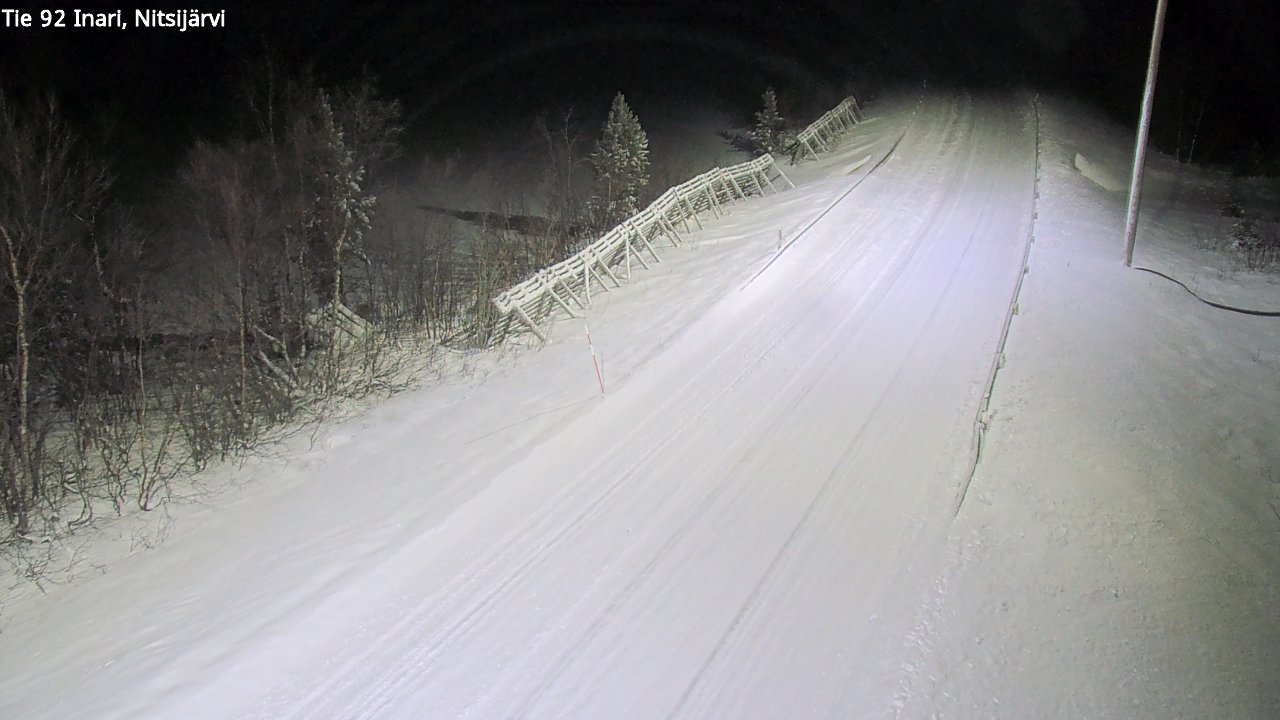 Weather Camera Image Road 92 Inari, Nitsijärvi, Inari, Lappi