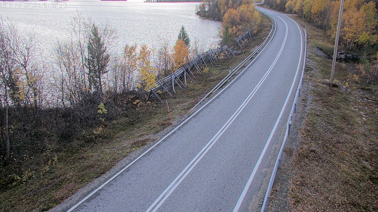 Kelikamerat Kuva Tie 92 Inari, Nitsijärvi, Inari, Lappi