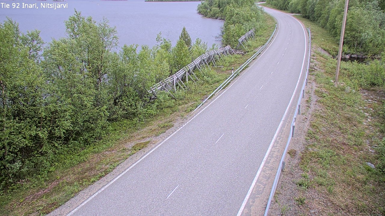 Kelikamerat Kuva Tie 92 Inari, Nitsijärvi, Inari, Lappi