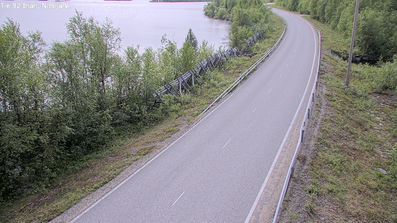 Kelikamerat Kuva Tie 92 Inari, Nitsijärvi, Inari, Lappi