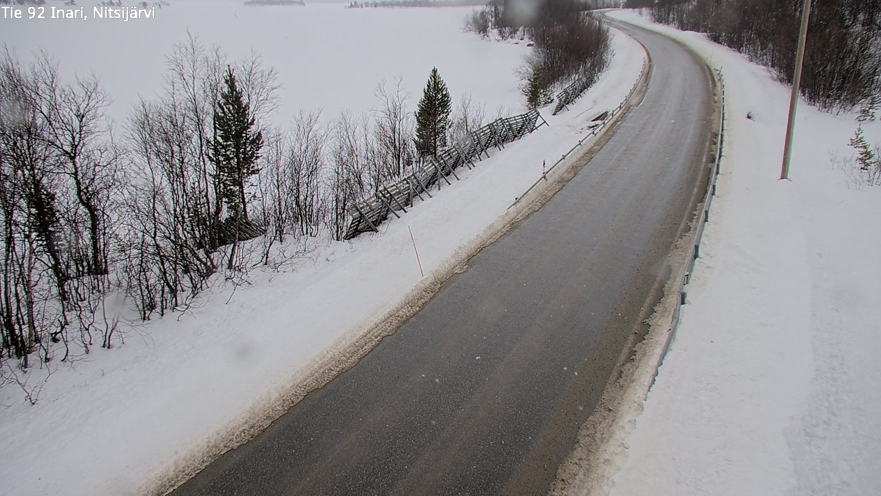 Weather Camera Image Road 92 Inari, Nitsijärvi, Inari, Lappi