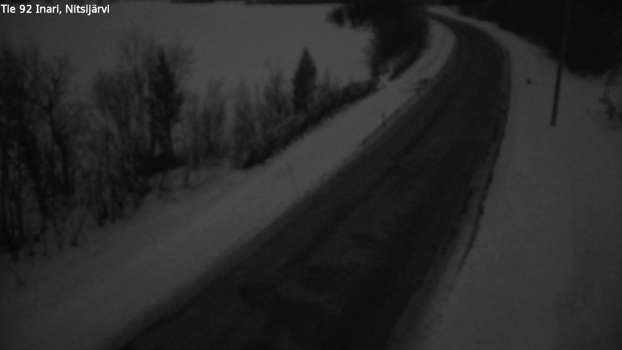 Kelikamerat Kuva Tie 92 Inari, Nitsijärvi, Inari, Lappi