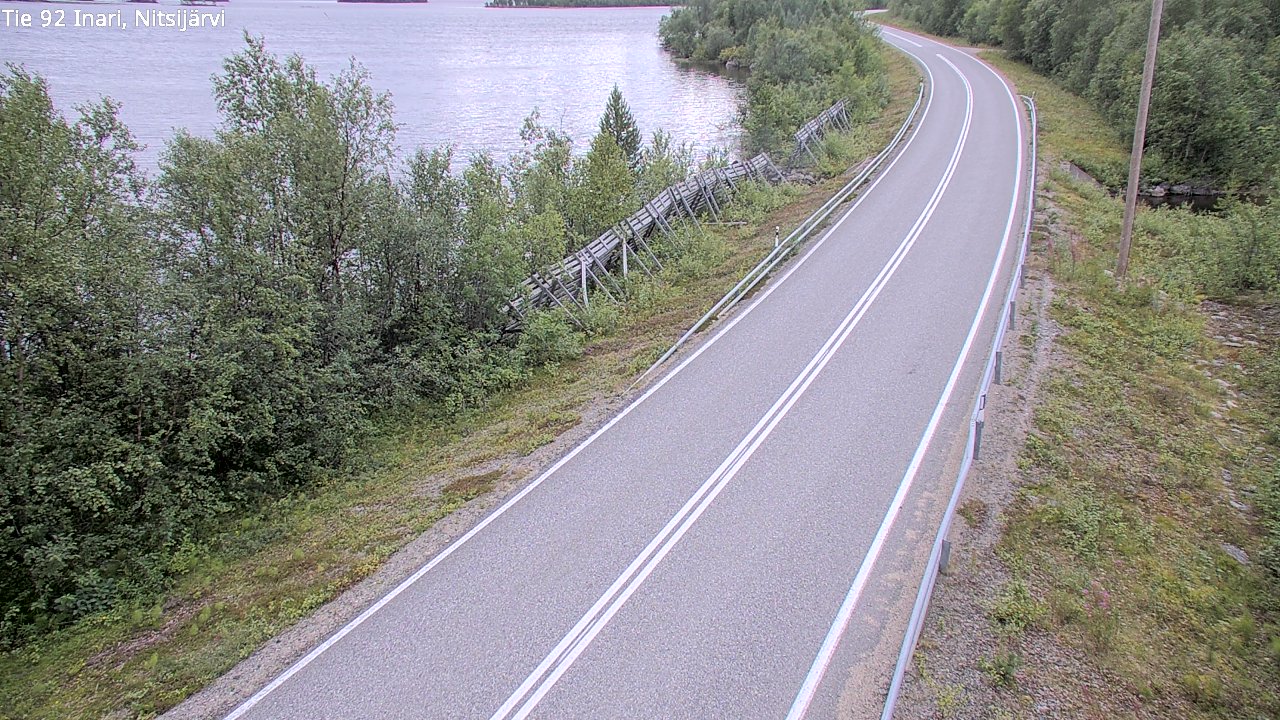 Kelikamerat Kuva Tie 92 Inari, Nitsijärvi, Inari, Lappi