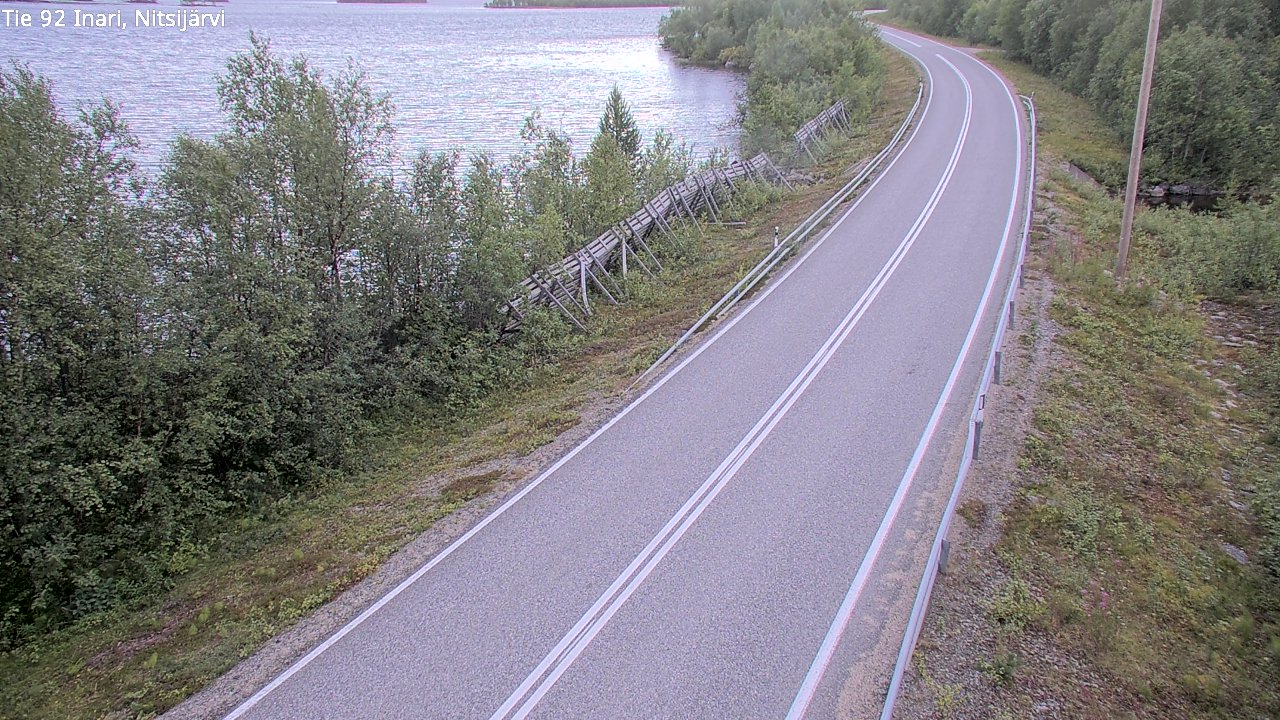 Kelikamerat Kuva Tie 92 Inari, Nitsijärvi, Inari, Lappi