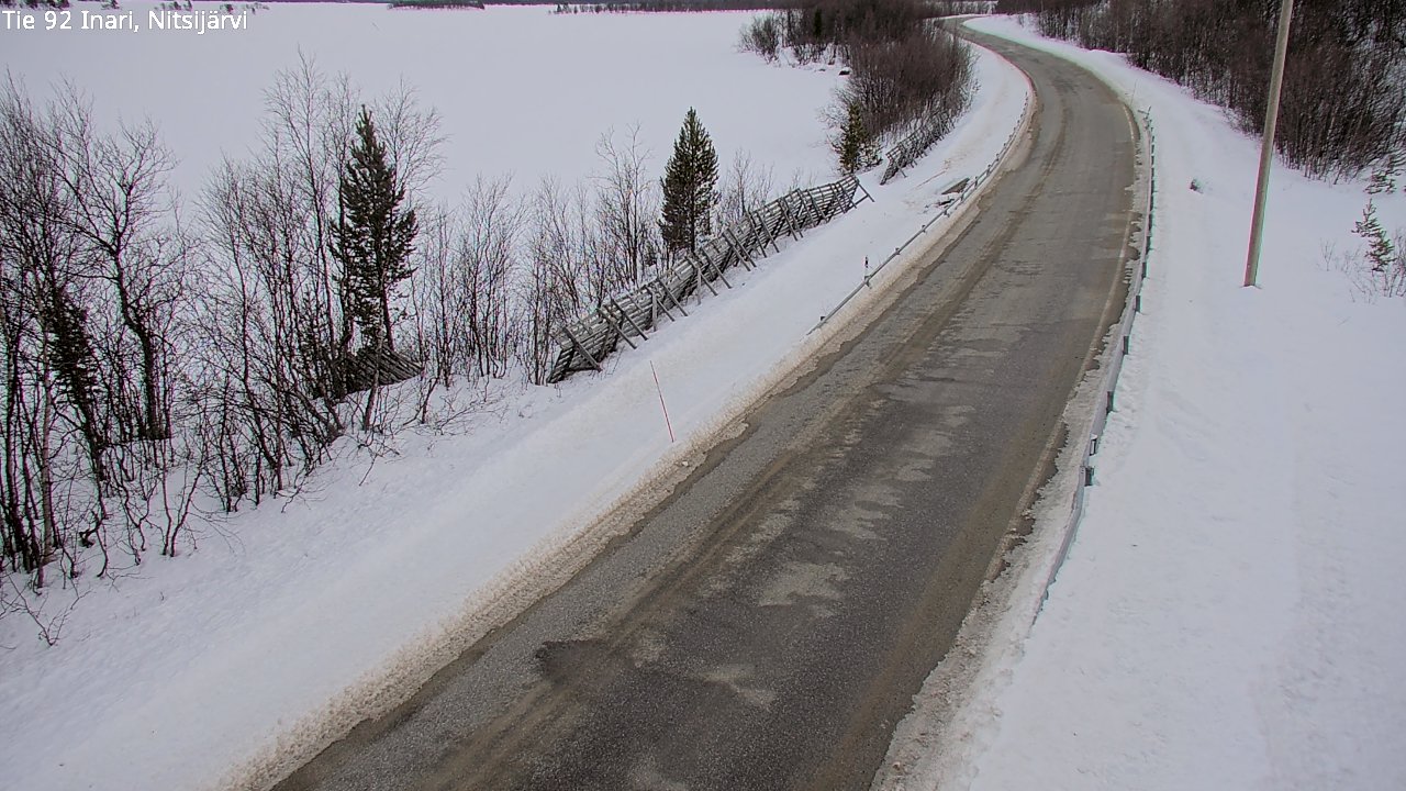 Kelikamerat Kuva Tie 92 Inari, Nitsijärvi, Inari, Lappi