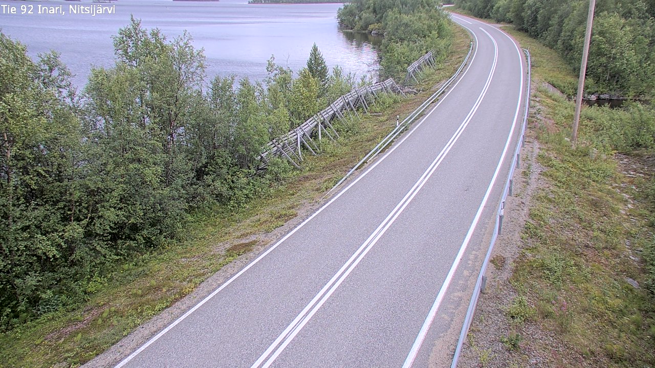 Kelikamerat Kuva Tie 92 Inari, Nitsijärvi, Inari, Lappi