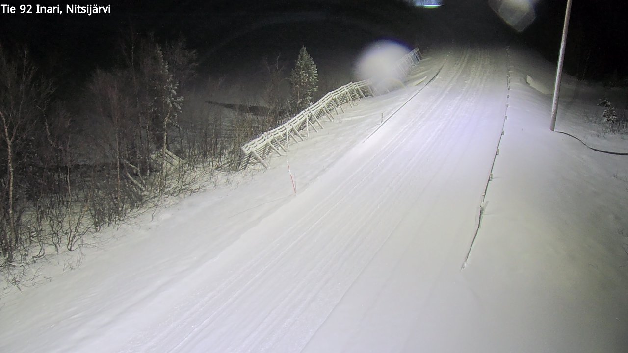Weather Camera Image Road 92 Inari, Nitsijärvi, Inari, Lappi