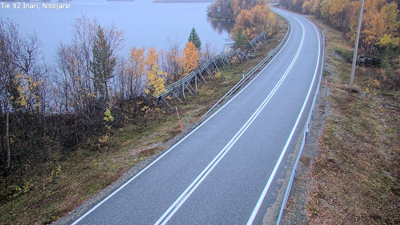 Kelikamerat Kuva Tie 92 Inari, Nitsijärvi, Inari, Lappi