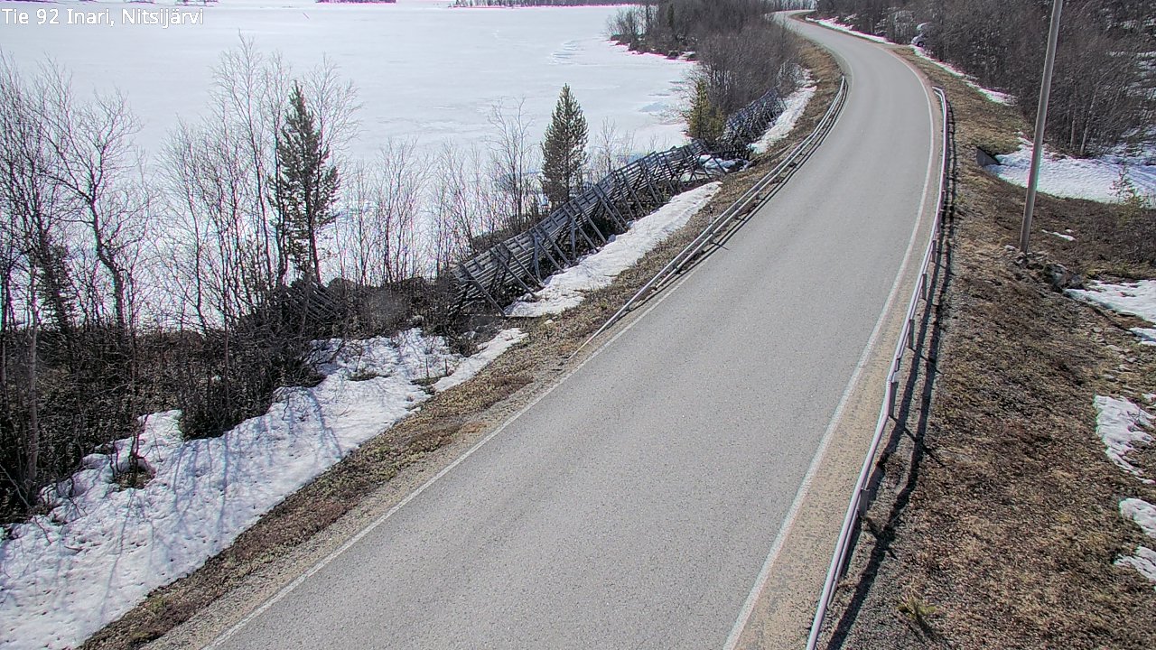 Weather Camera Image Road 92 Inari, Nitsijärvi, Inari, Lappi