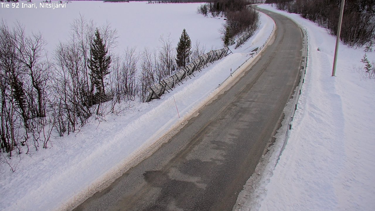Kelikamerat Kuva Tie 92 Inari, Nitsijärvi, Inari, Lappi