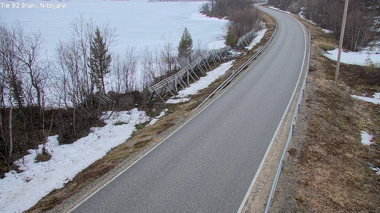 Kelikamerat Kuva Tie 92 Inari, Nitsijärvi, Inari, Lappi