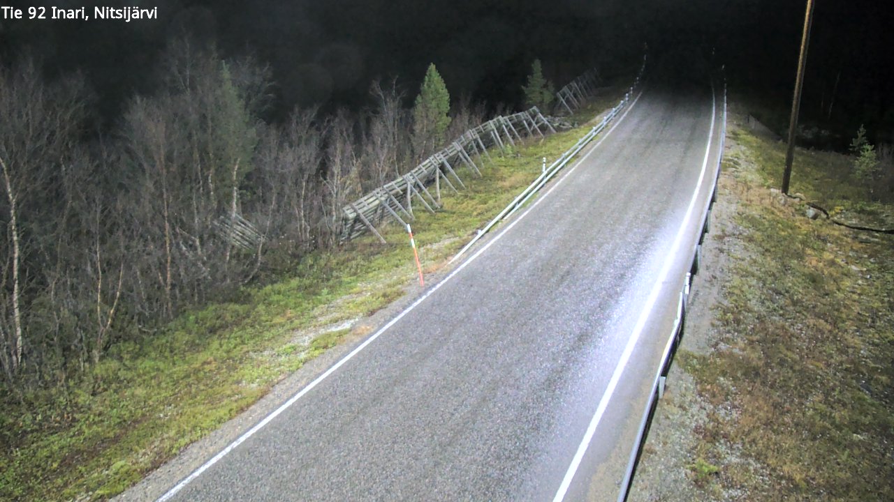 Kelikamerat Kuva Tie 92 Inari, Nitsijärvi, Inari, Lappi