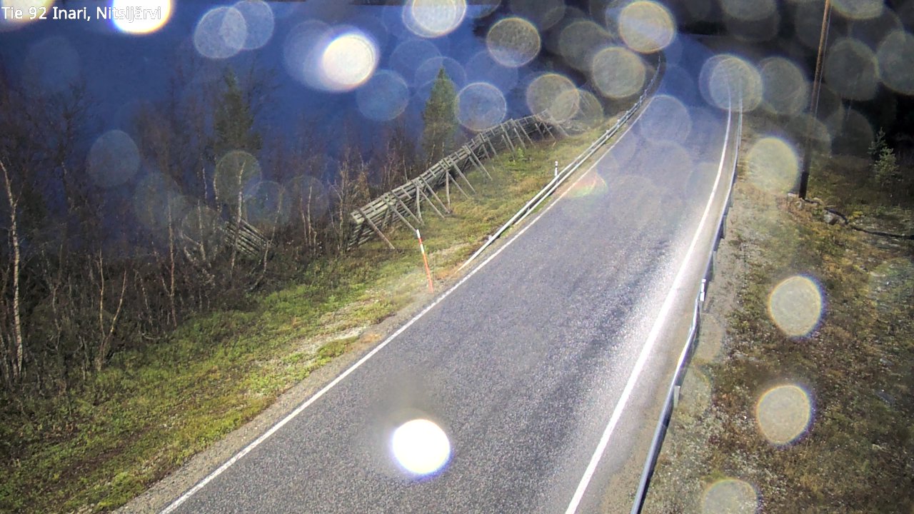 Kelikamerat Kuva Tie 92 Inari, Nitsijärvi, Inari, Lappi