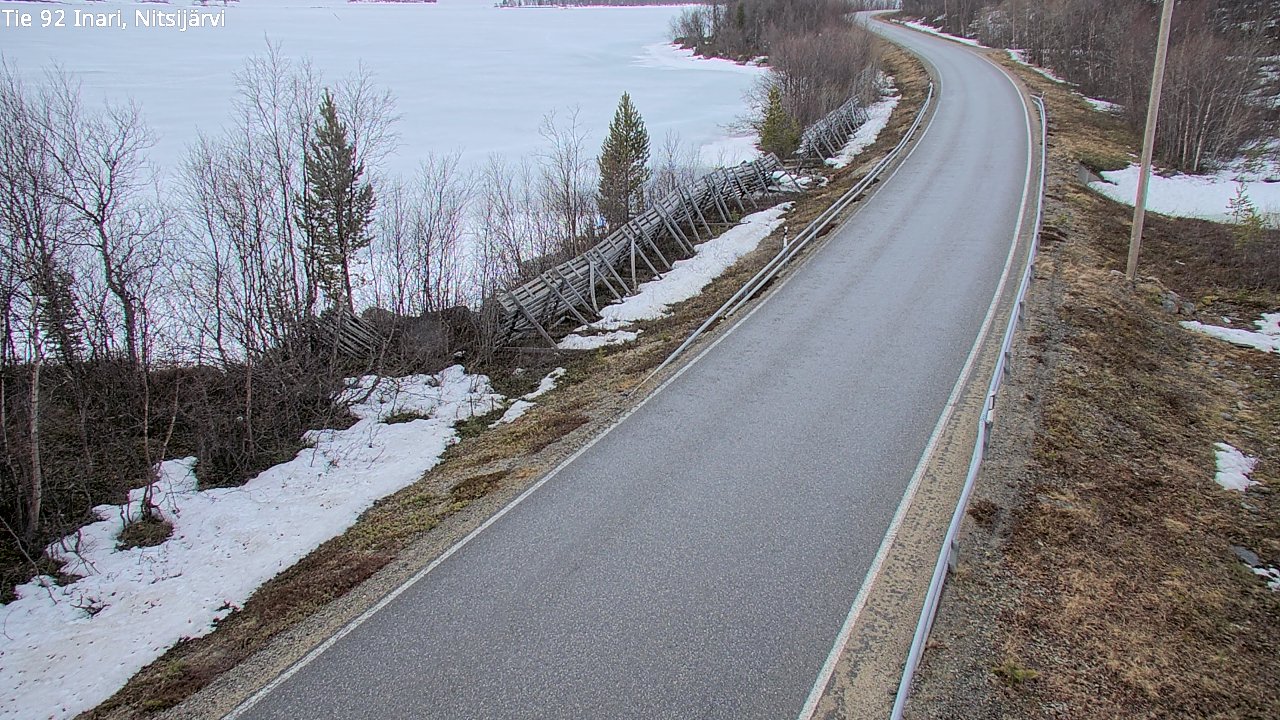 Kelikamerat Kuva Tie 92 Inari, Nitsijärvi, Inari, Lappi