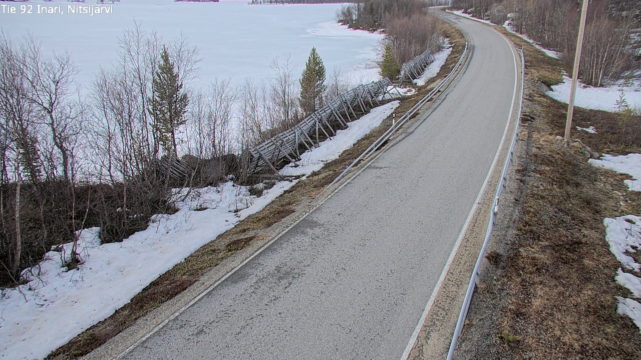 Weather Camera Image Road 92 Inari, Nitsijärvi, Inari, Lappi