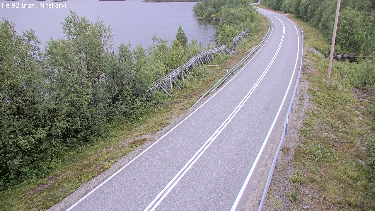 Kelikamerat Kuva Tie 92 Inari, Nitsijärvi, Inari, Lappi