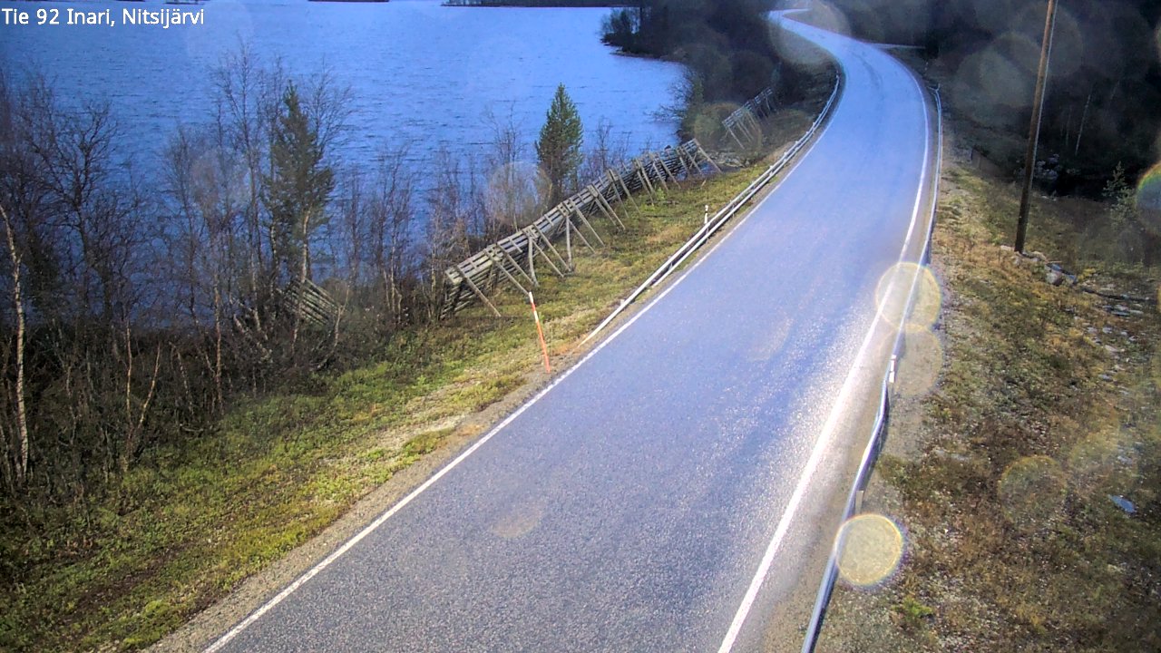 Kelikamerat Kuva Tie 92 Inari, Nitsijärvi, Inari, Lappi