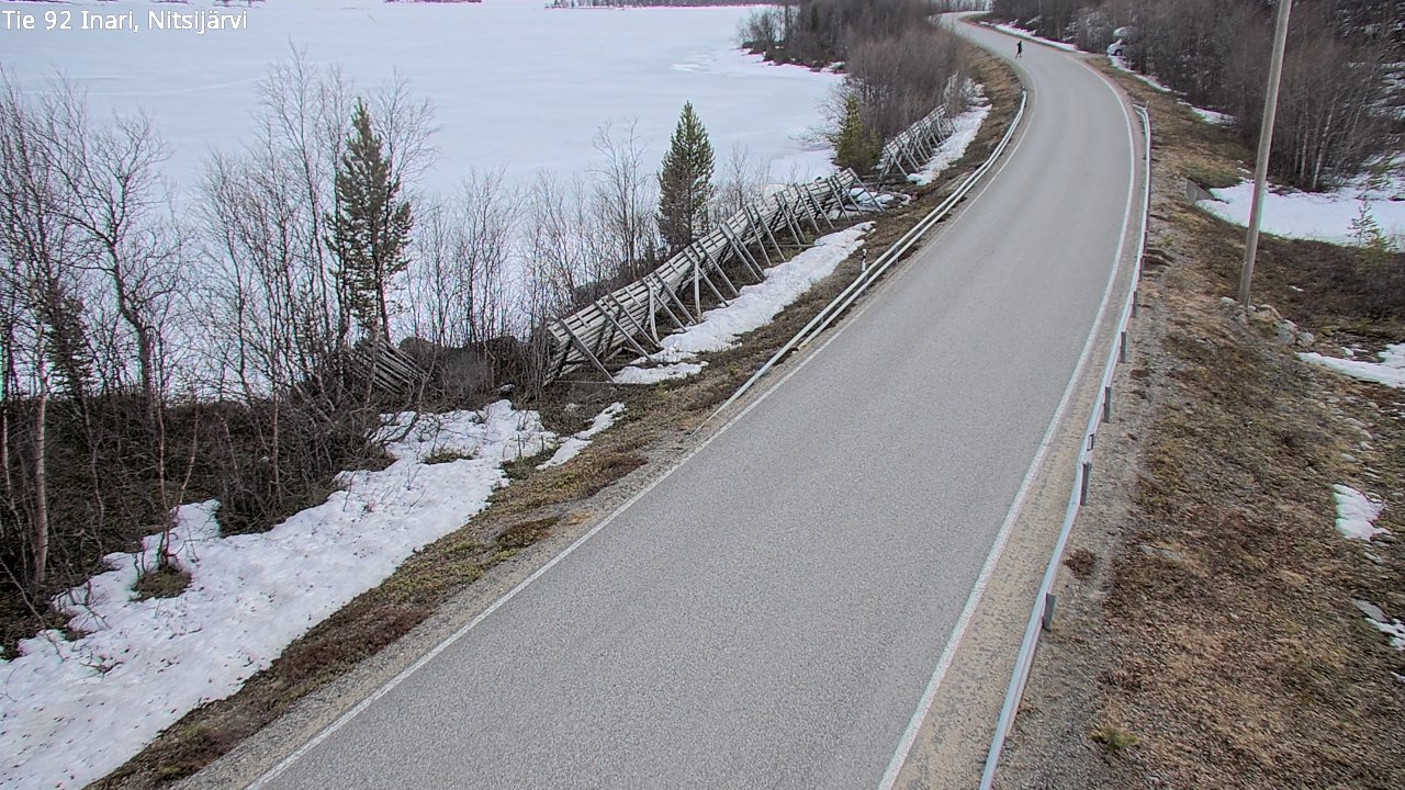 Weather Camera Image Road 92 Inari, Nitsijärvi, Inari, Lappi