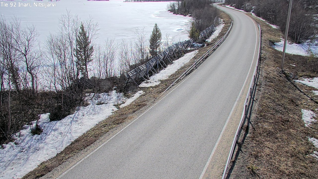 Weather Camera Image Road 92 Inari, Nitsijärvi, Inari, Lappi