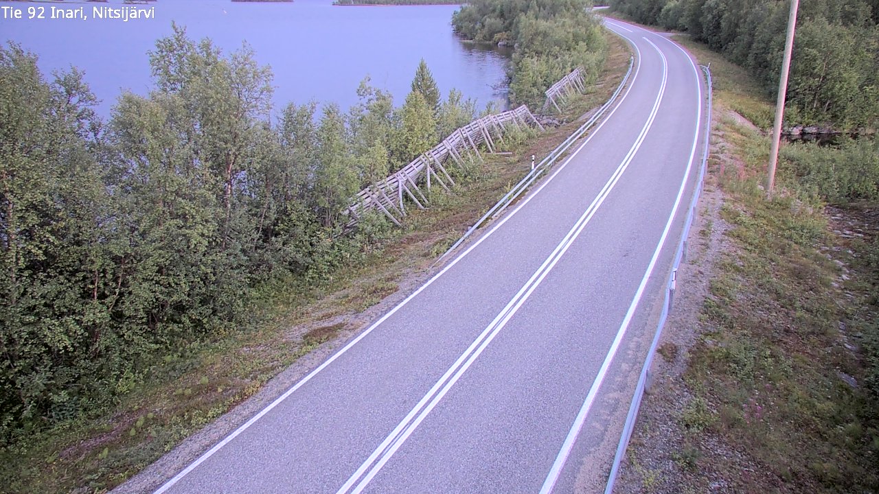 Kelikamerat Kuva Tie 92 Inari, Nitsijärvi, Inari, Lappi