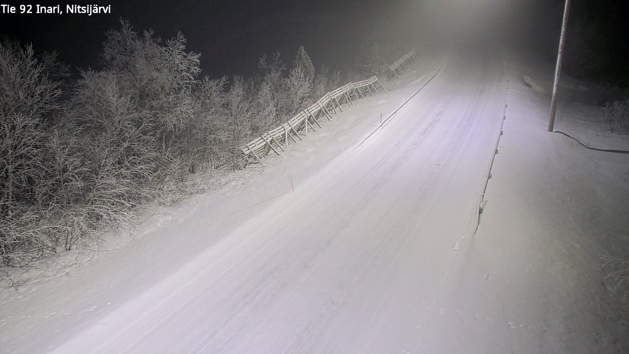 Kelikamerat Kuva Tie 92 Inari, Nitsijärvi, Inari, Lappi