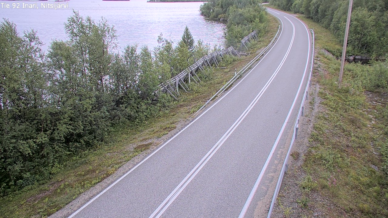 Kelikamerat Kuva Tie 92 Inari, Nitsijärvi, Inari, Lappi