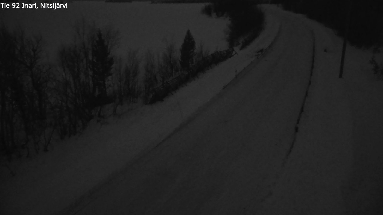 Kelikamerat Kuva Tie 92 Inari, Nitsijärvi, Inari, Lappi