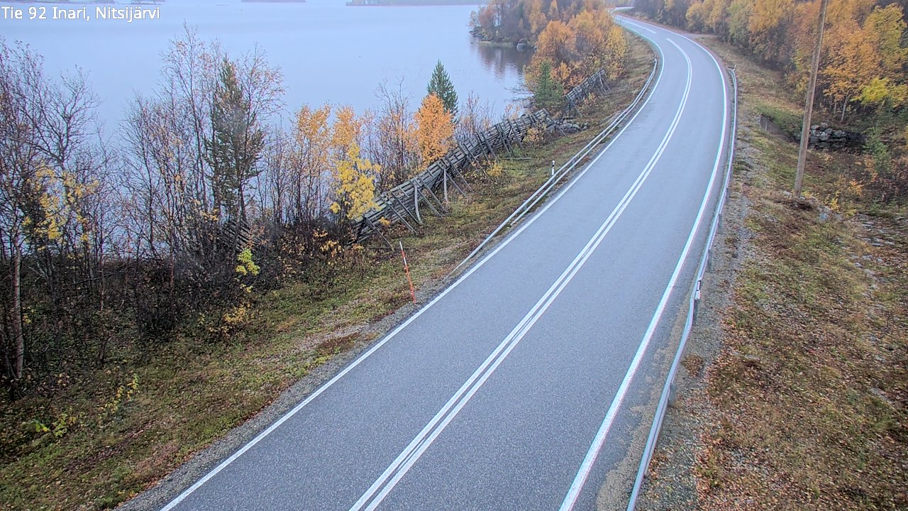 Kelikamerat Kuva Tie 92 Inari, Nitsijärvi, Inari, Lappi